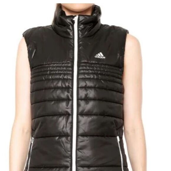 Adidas Black Puffer Vest M - Picture 3 of 8